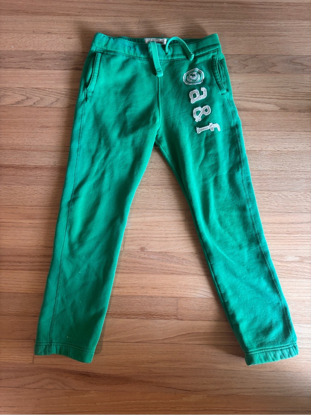 Abercrombie & Fitch Bright Green Kids Joggers